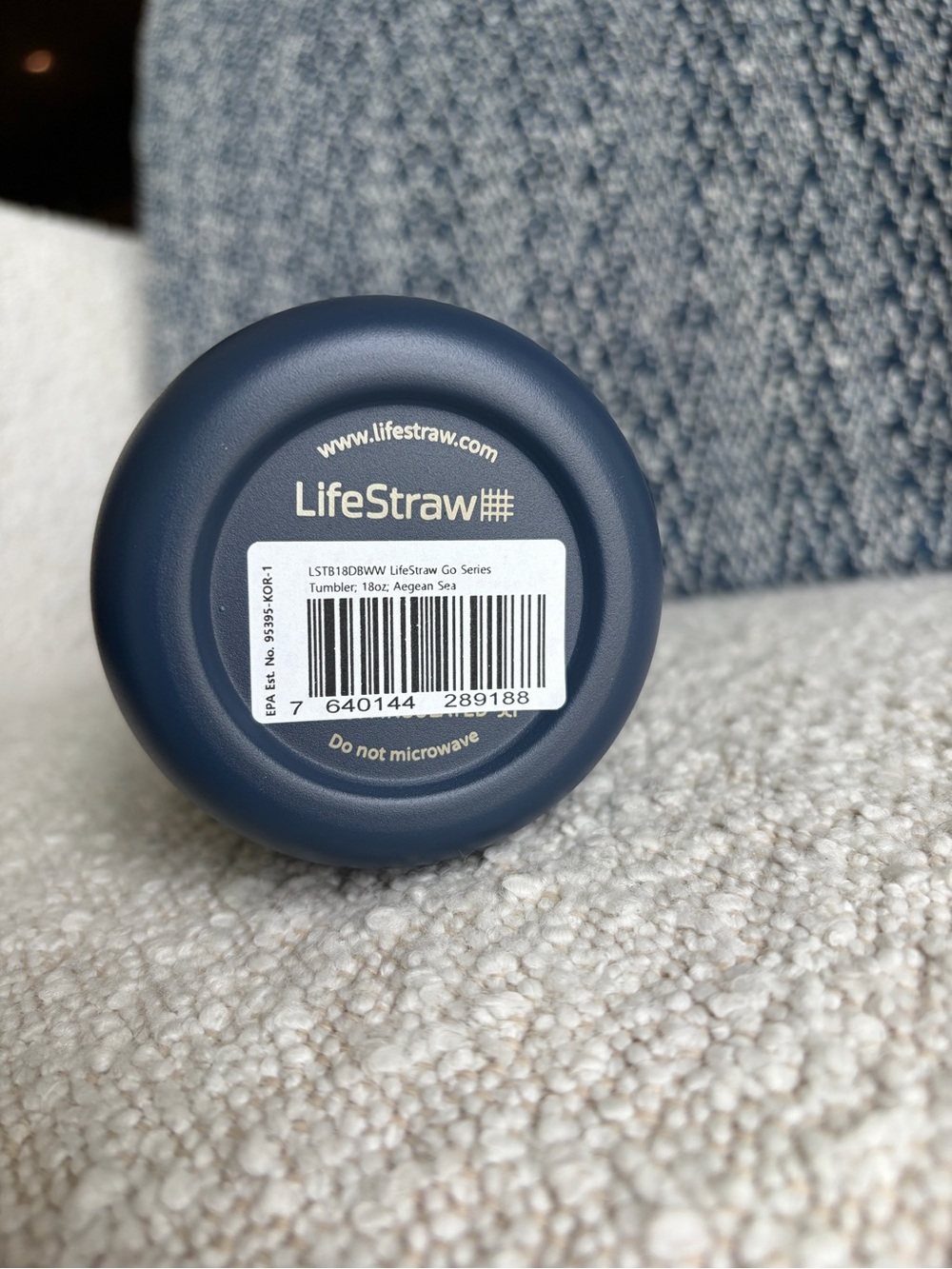 LifeStraw 18oz Go Series Water Filter Tumbler~ Color Aegean Sea - Picture 8 of 9